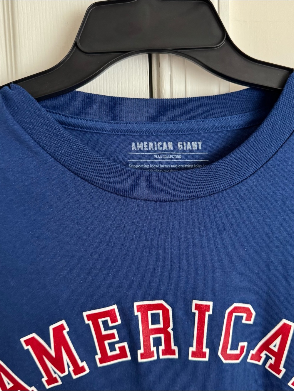 American Giant American Made Graphic Tee Unisex XL Harvest Blue Made in USA New - Picture 6 of 13